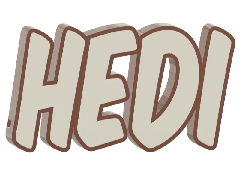 LED Namenslampe "Hedi"
