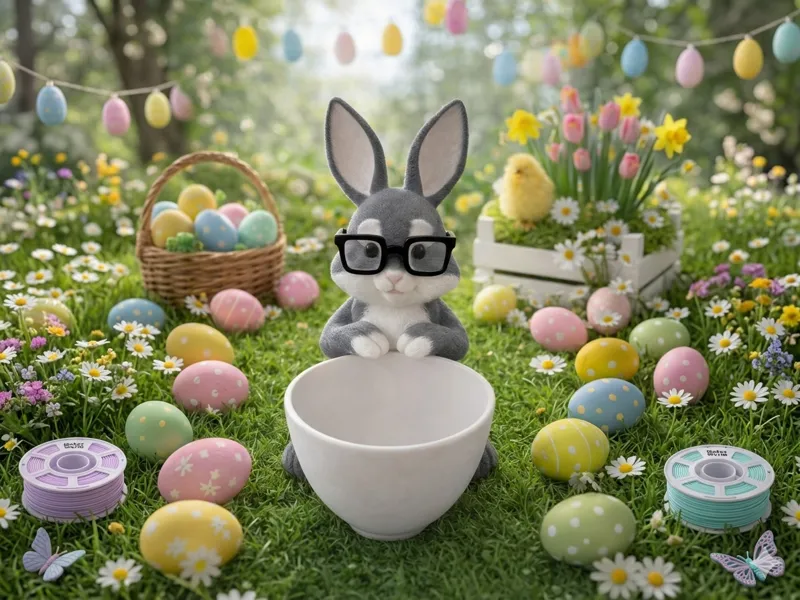 Osterhase Schüssel – Süßigkeiten- & Eierhalter
