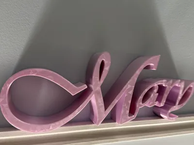 Mary 3D Name Sign 