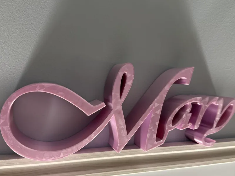 Mary 3D Name Sign 