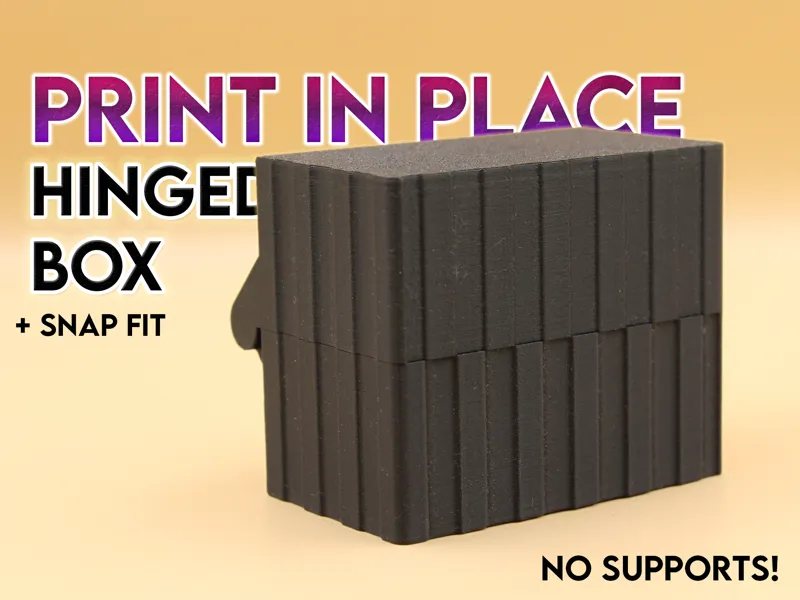 Hinged Storage Box Container Print in Place  