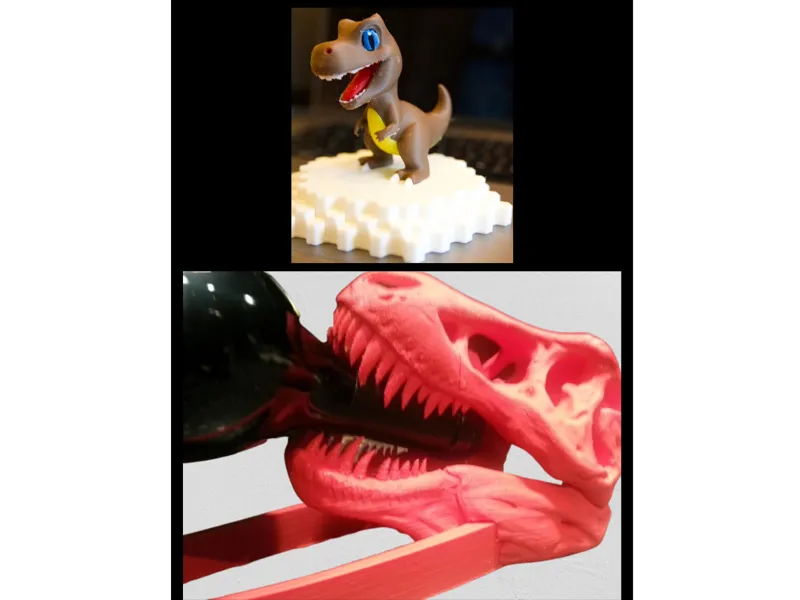 Mini T-Rex Statue and T-Rex bottle holder