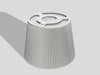 0.6mm nozzle, 0.24mm layer, 1 walls, 0% infill