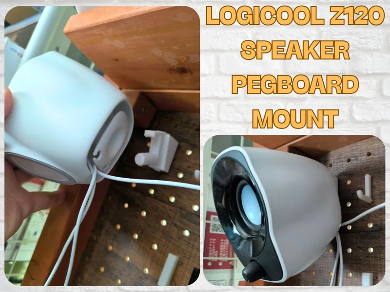 Logicool Z120 Speaker Pegboard Mount