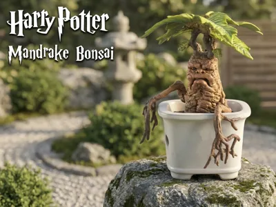 Harry Potter Mandrake Bonsai | Alraune