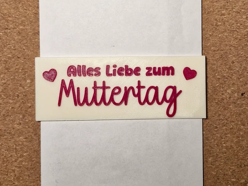Umschlag Banderole Muttertag