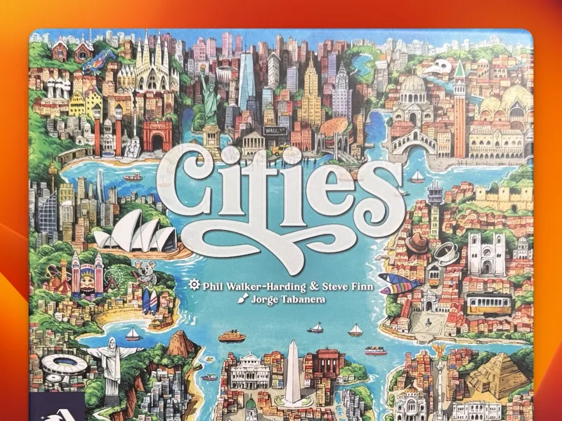 Cities Board Game Insert