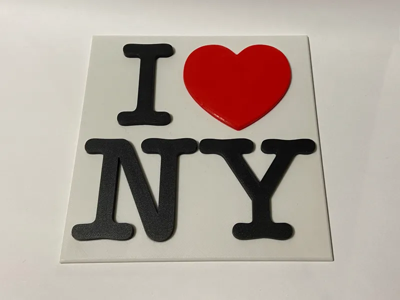 I <3 NY fridge magnet - squared version