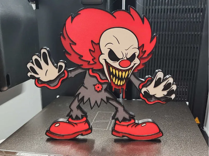 Evil Clown Wall Decor (No AMS needed)