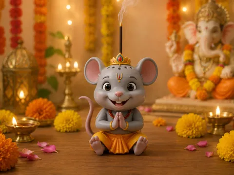 Soporte: Ganpati Mooshak Vahan Agarbatti Stand — referencia de MakerWorld