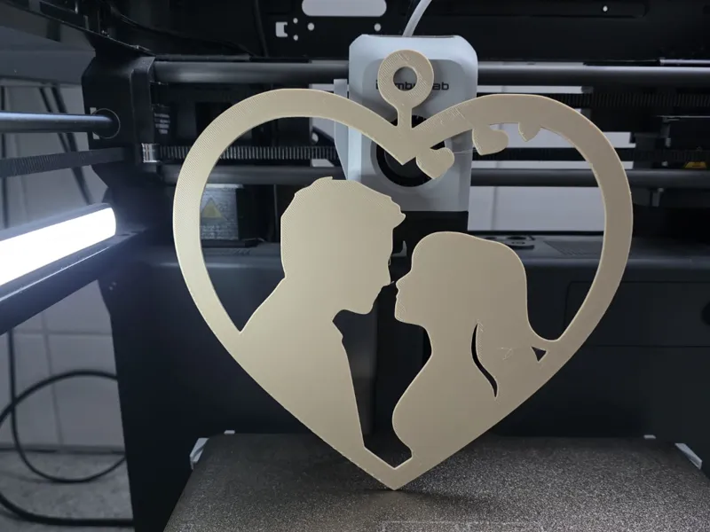 Paar im Herz (Valentines / Love)