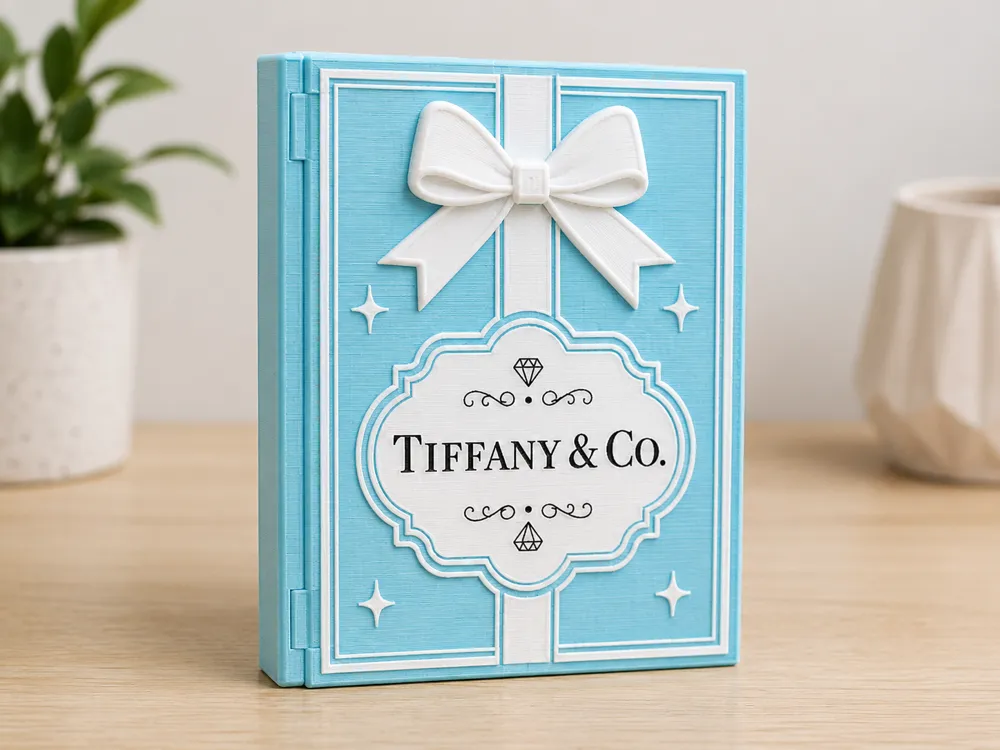 Caja o estuche: Tiffany book box V2. Referencia del modelo original.