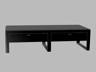 Large monitor stand with drawers