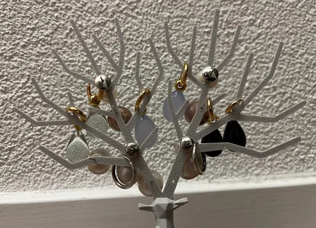 Antler with earring holes for Jewellery deer
