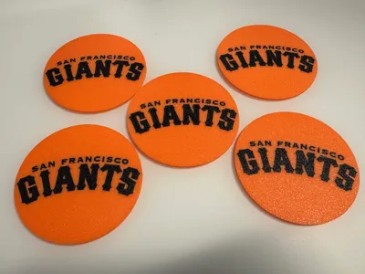 sf giants coasters