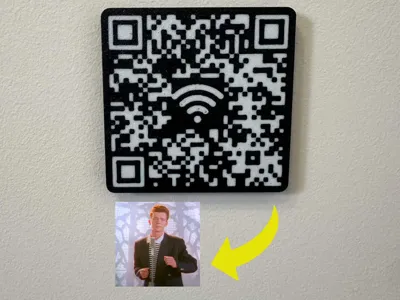 Rickroll WiFi QR Code