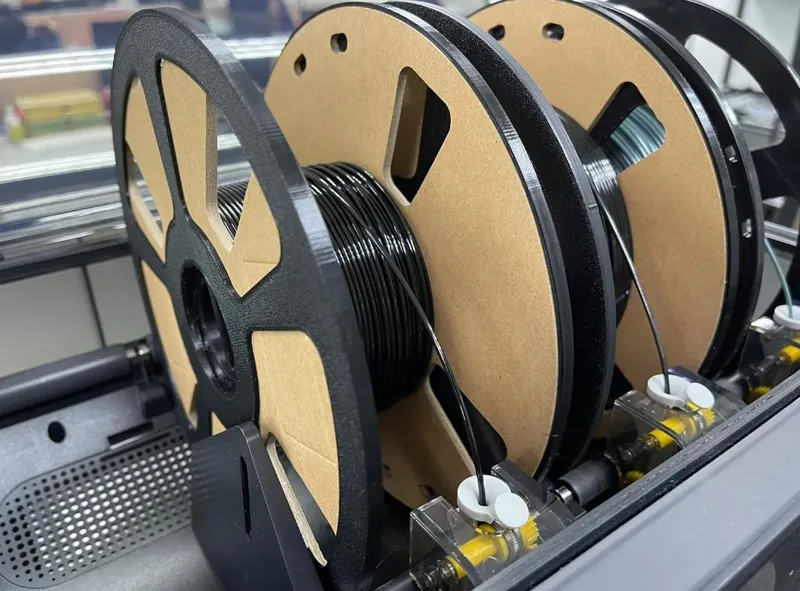 [AMS] Cardboard Spool Rim Adapter - Integrated Weighted Desiccant Core (198mm OD)