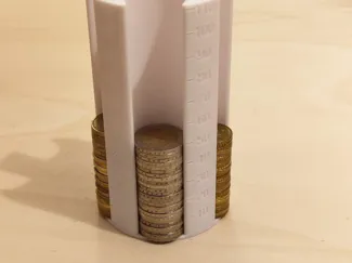 Euro Coin Holder with Measurements