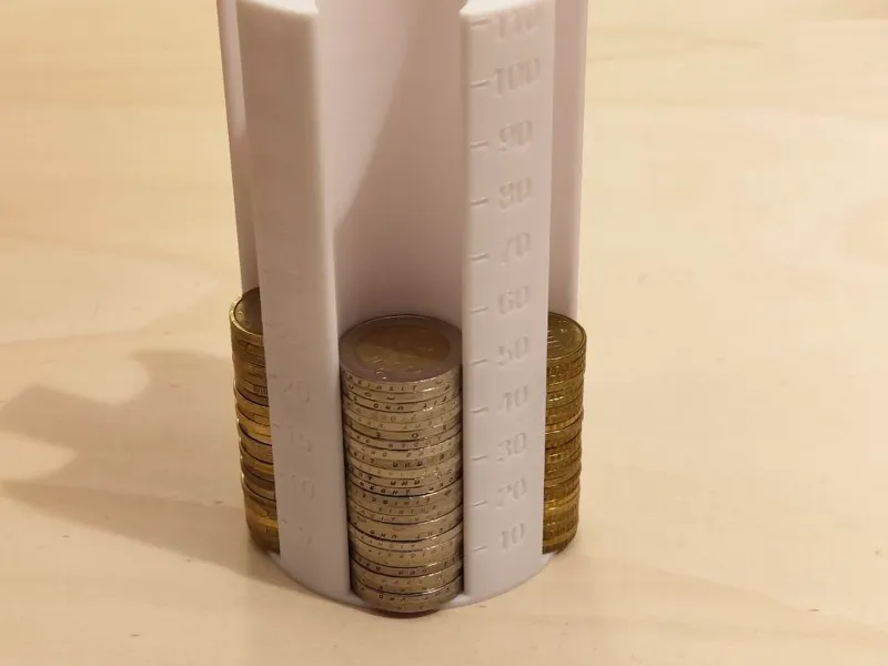 Euro Coin Holder with Measurements