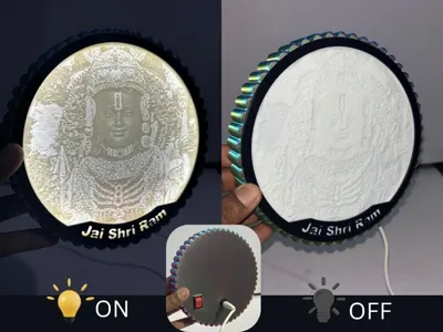 Lithophane Lamp Round V2