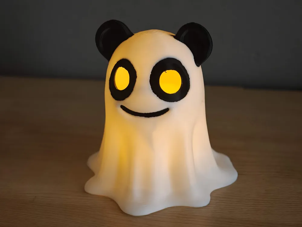 Panda Ghost – Cute & Spooky - Tea Candle Light - Free 3D Print Model ...
