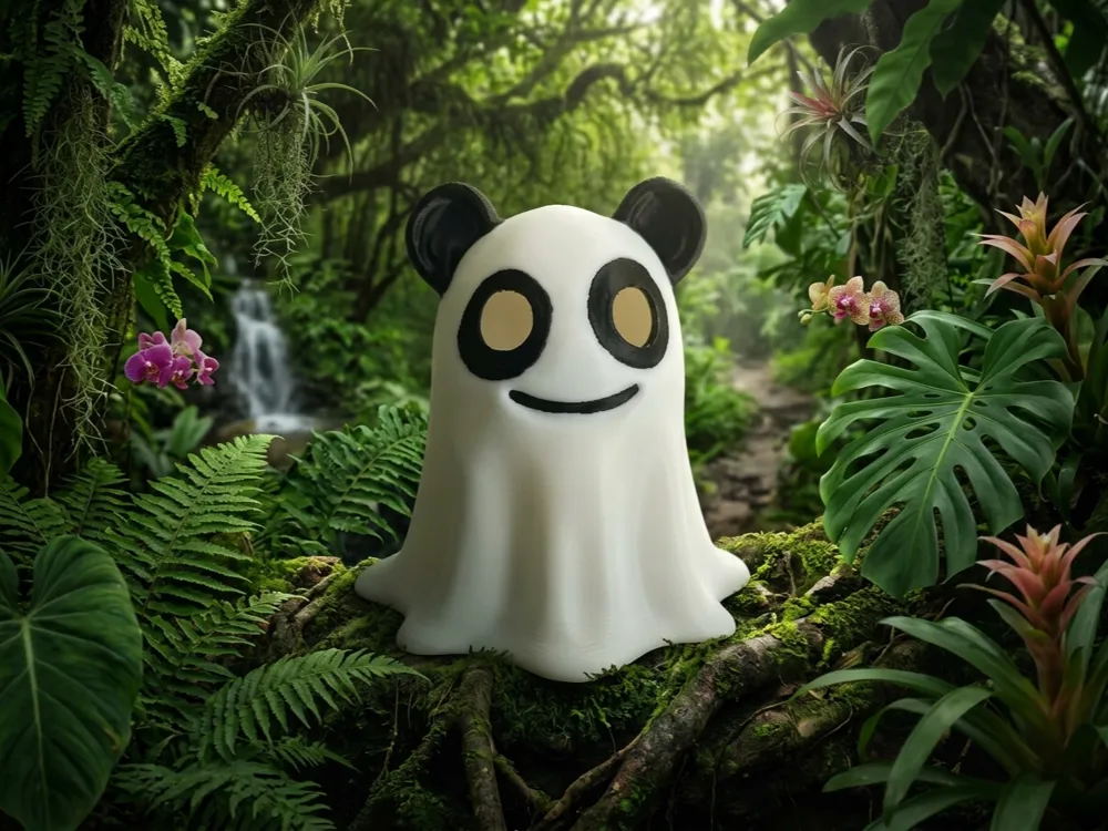 Panda Ghost – Cute & Spooky - Tea Candle Light - Free 3D Print Model ...