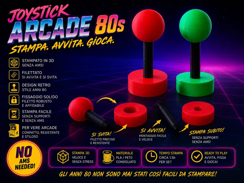 joystick arcade design NO AMS