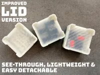 IMPROVED LID -- seethrough, lightweight & easy detachable