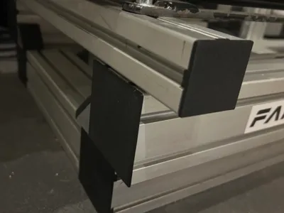 End cap for 45x45 and 80x80 aluminum profile