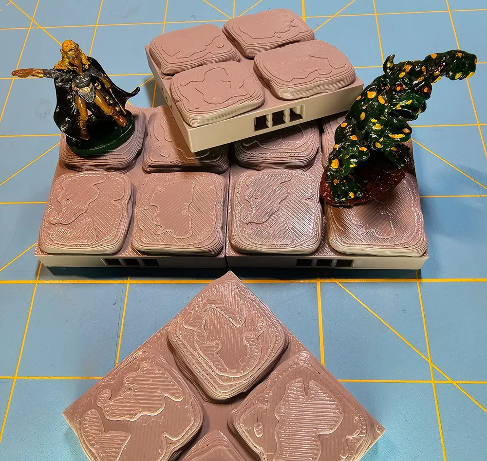 Openforge Skeleton EZ OpenForge 2.0 Dungeon Stone Set 01 Remixed by tejawood MakerWorld ...