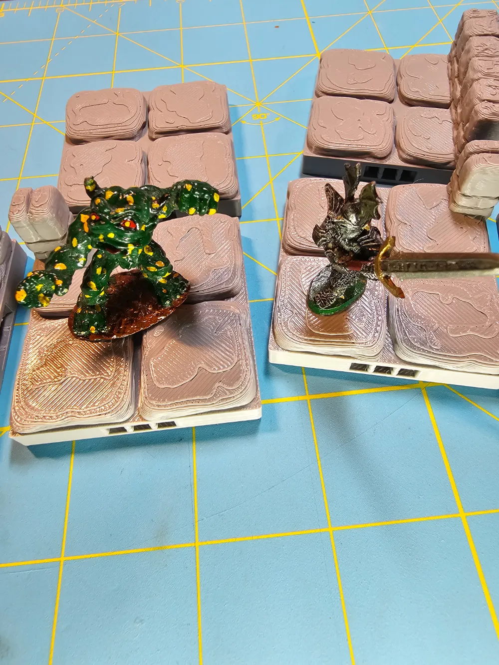 Openforge Skeleton EZ OpenForge 2.0 Dungeon Stone Set 01 Remixed by tejawood MakerWorld ...