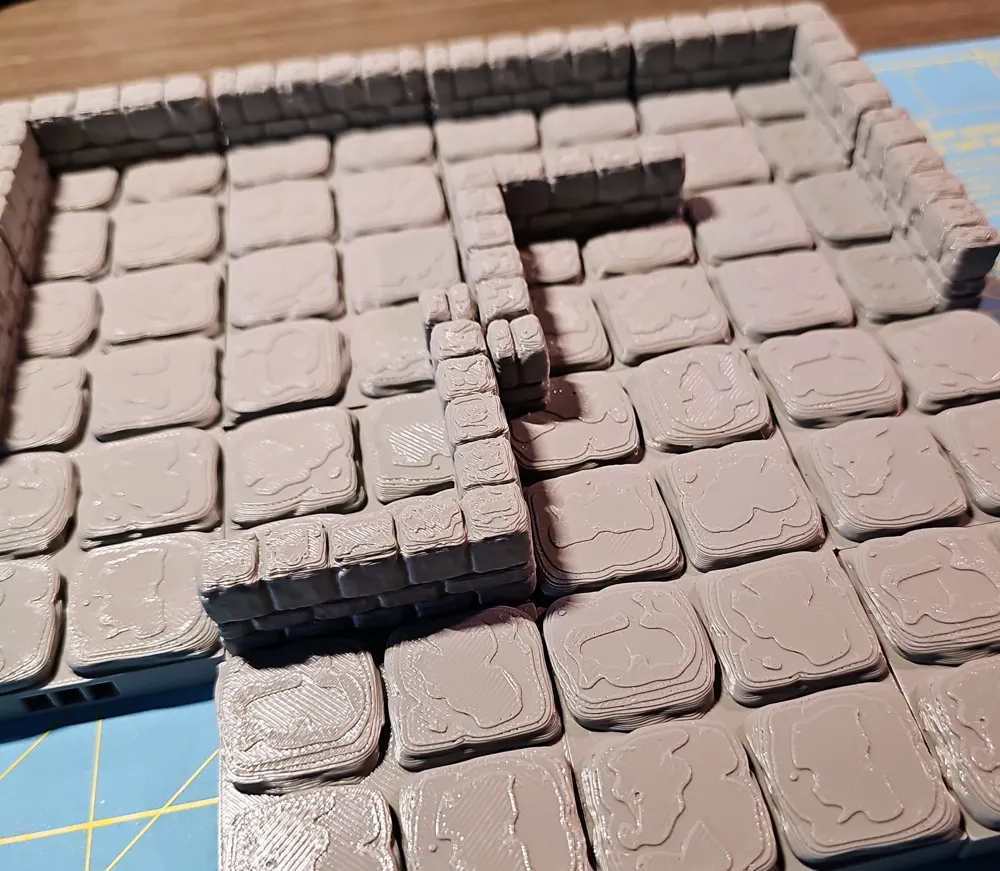 Openforge Skeleton EZ OpenForge 2.0 Dungeon Stone Set 01 Remixed by tejawood MakerWorld ...