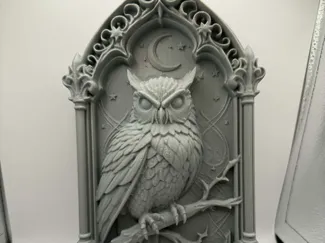 Victorian Owl Plaque