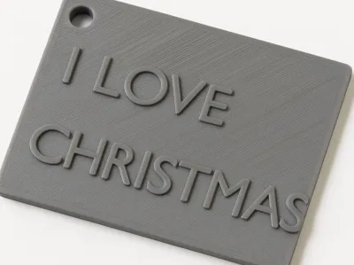 Festive Keychain – “I LOVE CHRISTMAS”