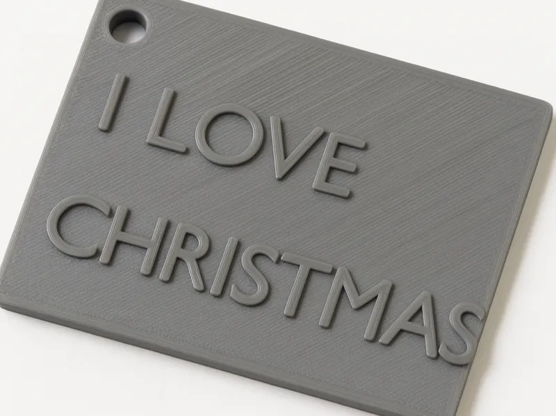 Festive Keychain – “I LOVE CHRISTMAS”