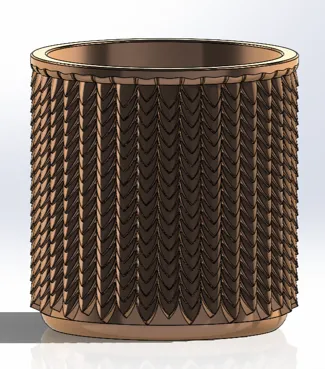 Dragonskin Flowerpot