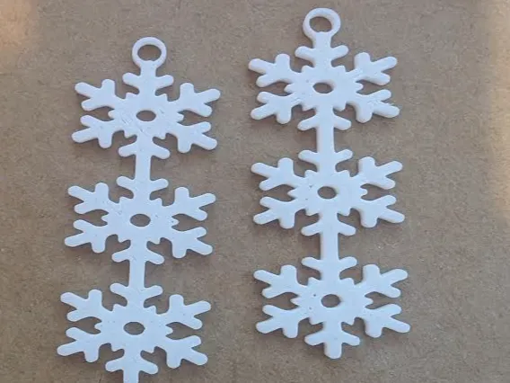 Snowflake earrings