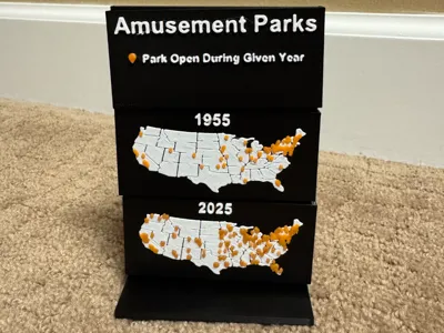 United States Event Map Display Stand