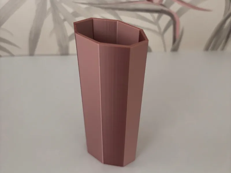 Recipiente pajitas de vidrio / jarrón decorativo