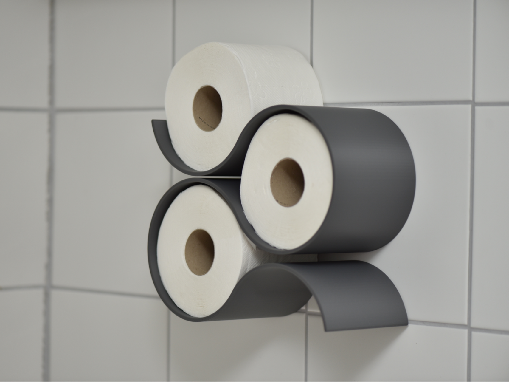 Minimalistic Toilet Paper Holder (3 Rolls)