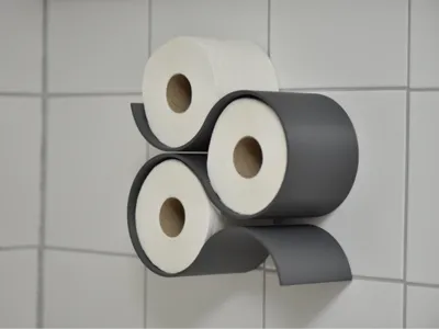 Minimalistic Toilet Paper Holder (3 Rolls)