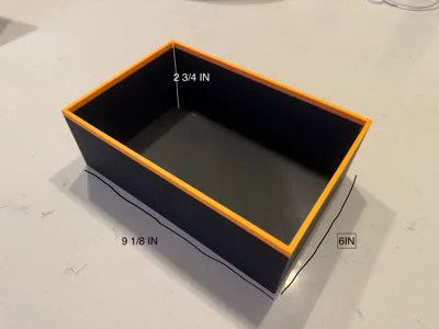 Modular Desk Box L 9 1/8" W 6" H 2 3/4"
