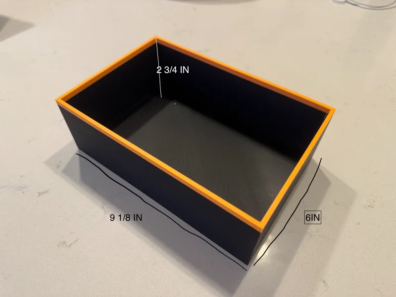 Modular Desk Box L9 1/8 W 6 H 2 3/4