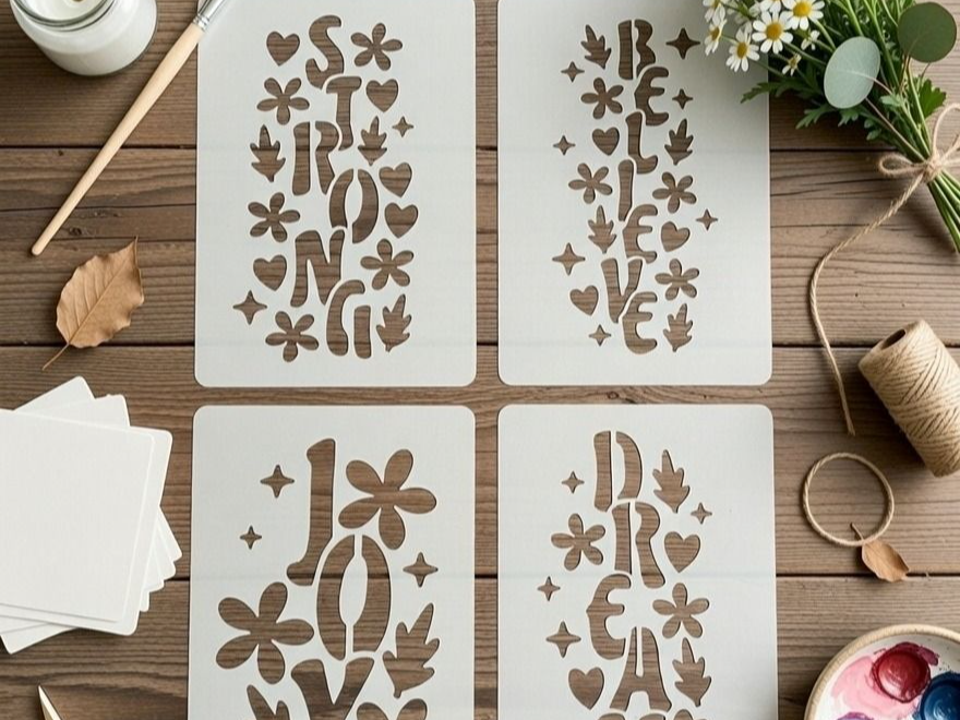 Stencil Motivational set 4