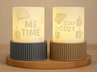 3D Printed LED Lamp – Home Decor