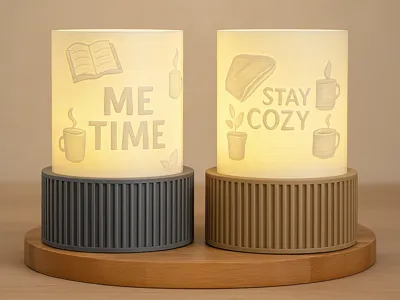 3D Printed LED Lamp – Home Decor