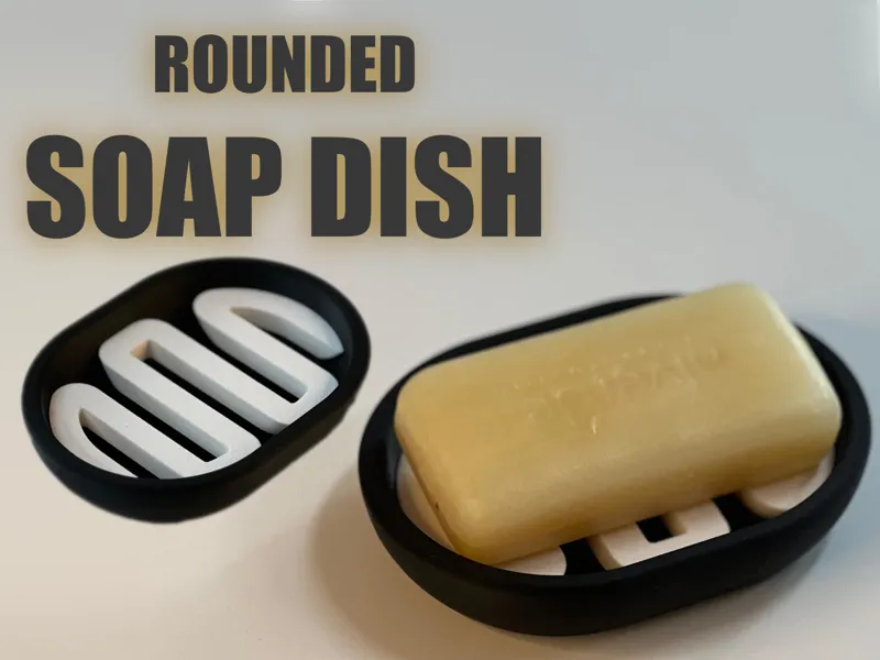 Round Soap Dish Stylish & Functional Draining Tray