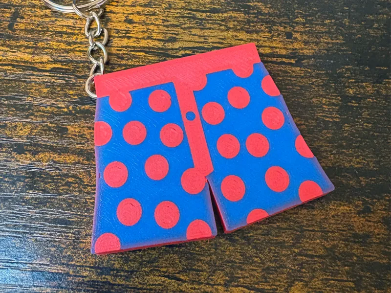 Boxers or Briefs Keychain - Boxers