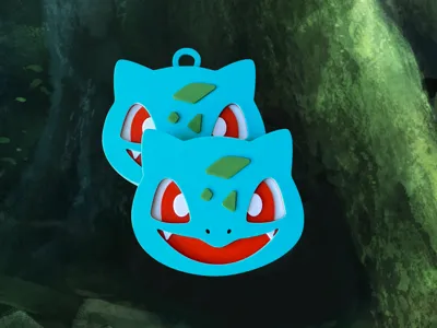 Pokemon Bulbasaur Keychain & Magnet