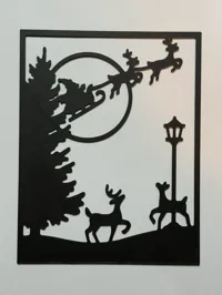 Silhouette murale de Noël — photo 3
